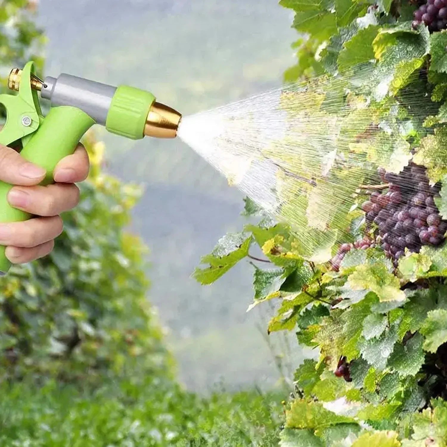 7525 Water Spray Nozzle Hose Sprayer High Pressure Long Range Zinc Alloy Rotatable For Gardening Spray Adjustable High Pressure Car Washer Washing Water Spray Gun - Zidbik