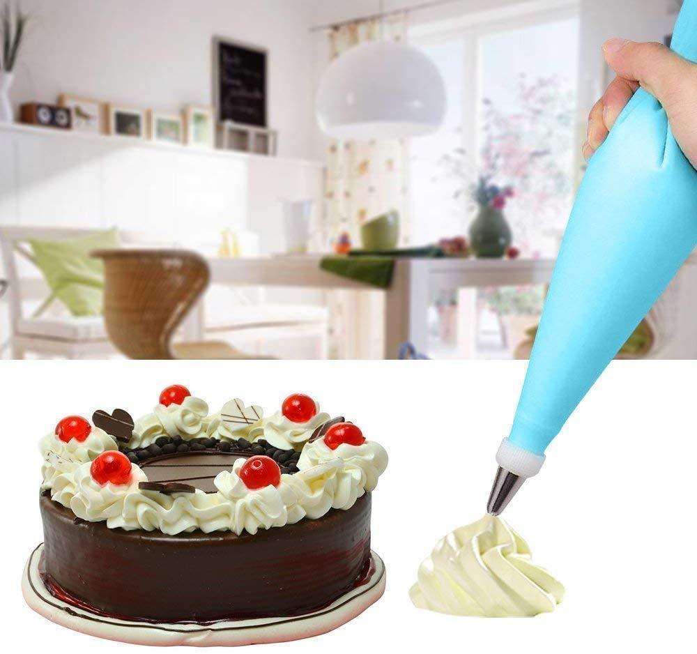 0805 Cake Decorating Nozzle With Piping Bag Stainless Steel Piping Cream Frosting Nozzles - Zidbik