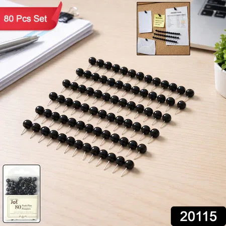 Round Head Push Pins (80 Pc Set) - Zidbik