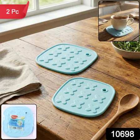 Heat Resistant Multipurpose Cup Coaster Hot Pot Pad Set (2 Pc) - Zidbik