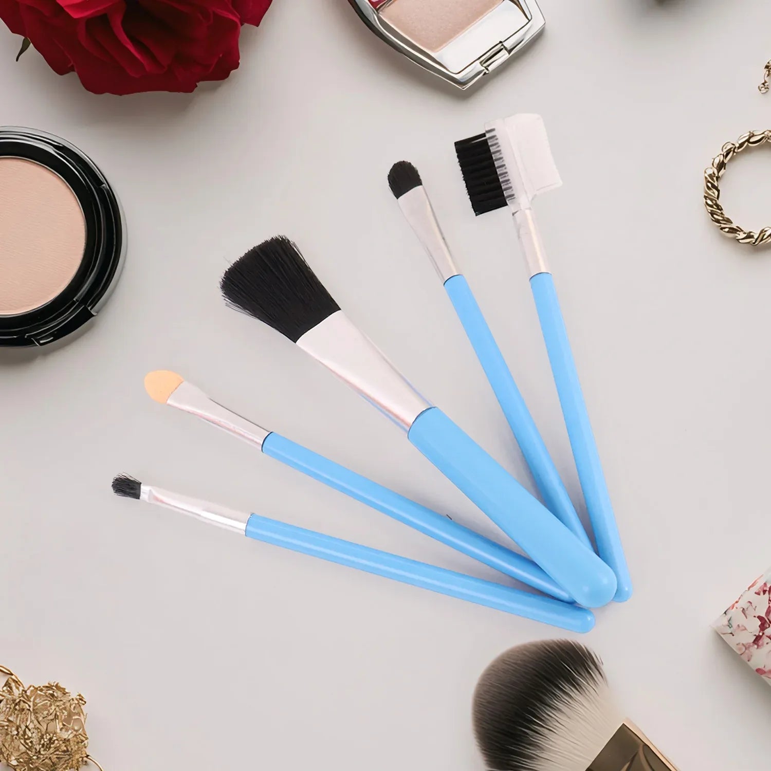 1440 Makeup Brushes Kit (Pack Of 5) - Zidbik
