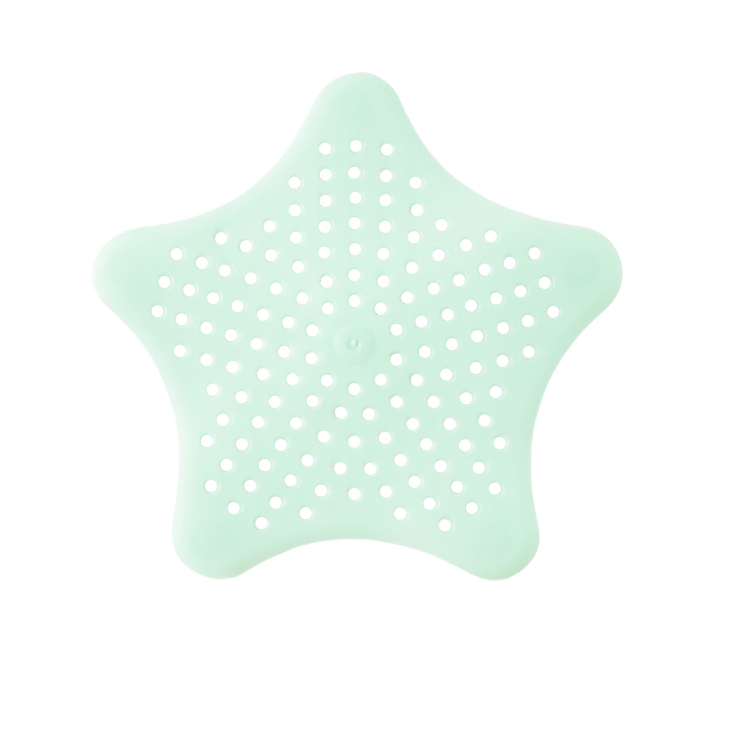 Mint Green Silicone Star Shaped Sink Filter Bathroom Hair Catcher Drain Strainers For Basin - Zidbik