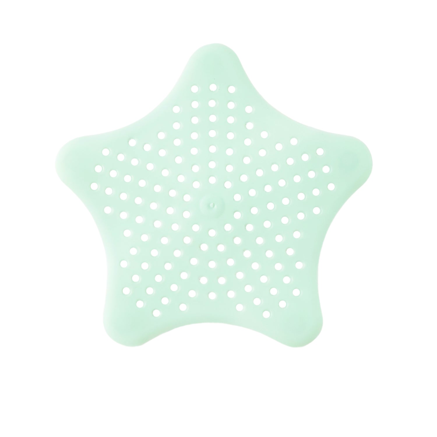 Mint Green Silicone Star Shaped Sink Filter Bathroom Hair Catcher Drain Strainers For Basin - Zidbik