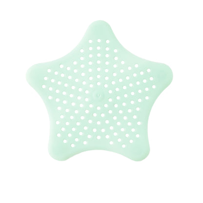 Mint Green Silicone Star Shaped Sink Filter Bathroom Hair Catcher Drain Strainers For Basin - Zidbik