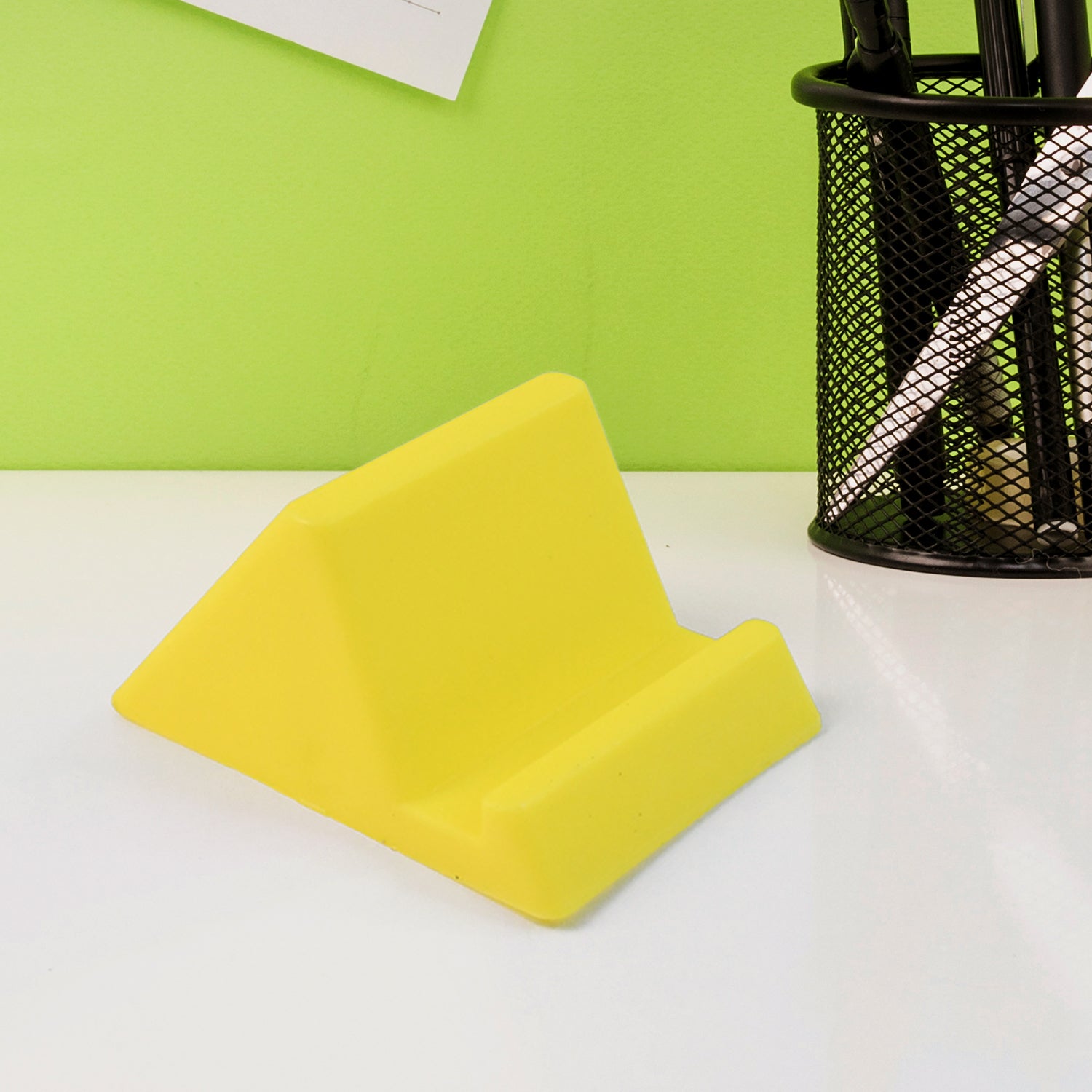 Compact Plastic Mobile Phone Holder Stand (1 Pc  Mix Color) - Zidbik