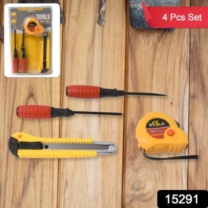 4 In 1 Hand Tool Kit Maintenance Repair Kits (1 Set) - Zidbik