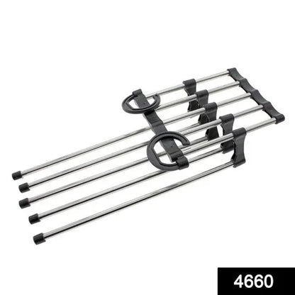 4660 Adjustable Trouser Pants Hanger Organizer - Zidbik