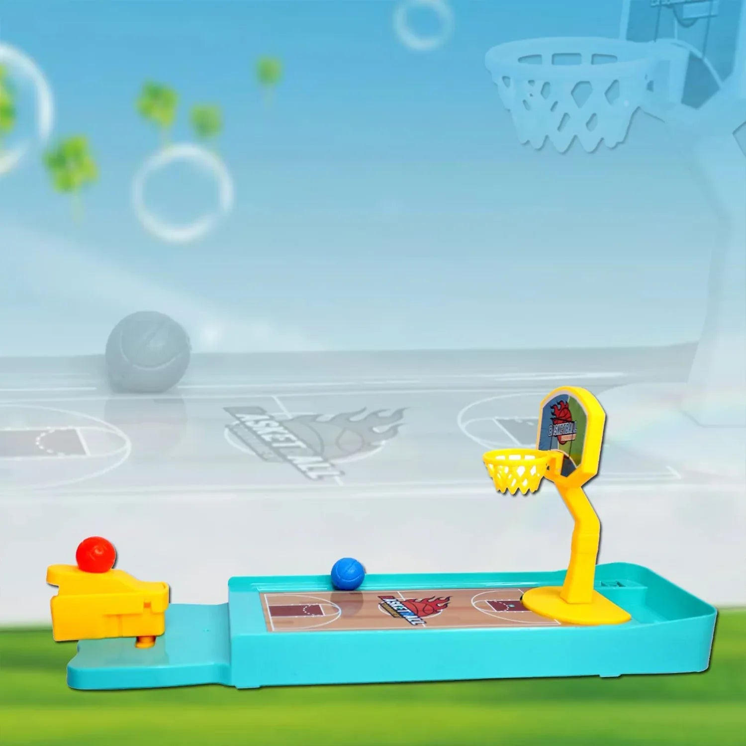 17689 Mini Table Top Finger Basketball Game For Kids - Desktop Game For Kids Adults Basketball Finger Bowling Game Fun Indoor Finger Bowling Game For Boys Girls Family Board Game - Zidbik