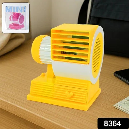 Mini Dual-blade Portable Usb Table Fan - Zidbik