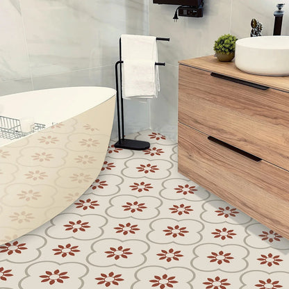 Peel And Stick Floor Tiles Kitchen Bathroom Backsplash Sticker Detachable Waterproof Diy Tile Stickers For Wall Decoration Tiles Home Decoration (8x8 Inch 1 Pc Tiles) - Zidbik