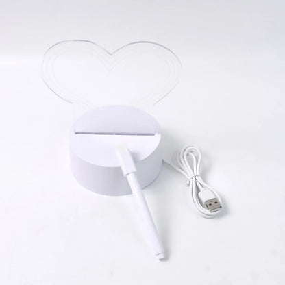 Creative Visualization Lamp 3d Acrylic Decorative Lamp With Pen - Zidbik