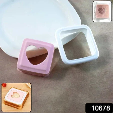 Heart Shape Sandwich Cutter Bread Press (1 Pc) - Zidbik
