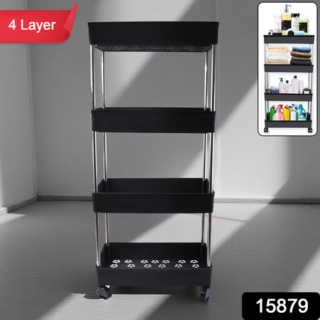 Movable Storage Rack Trolley - Zidbik