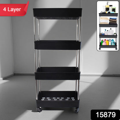 Movable Storage Rack Trolley - Zidbik