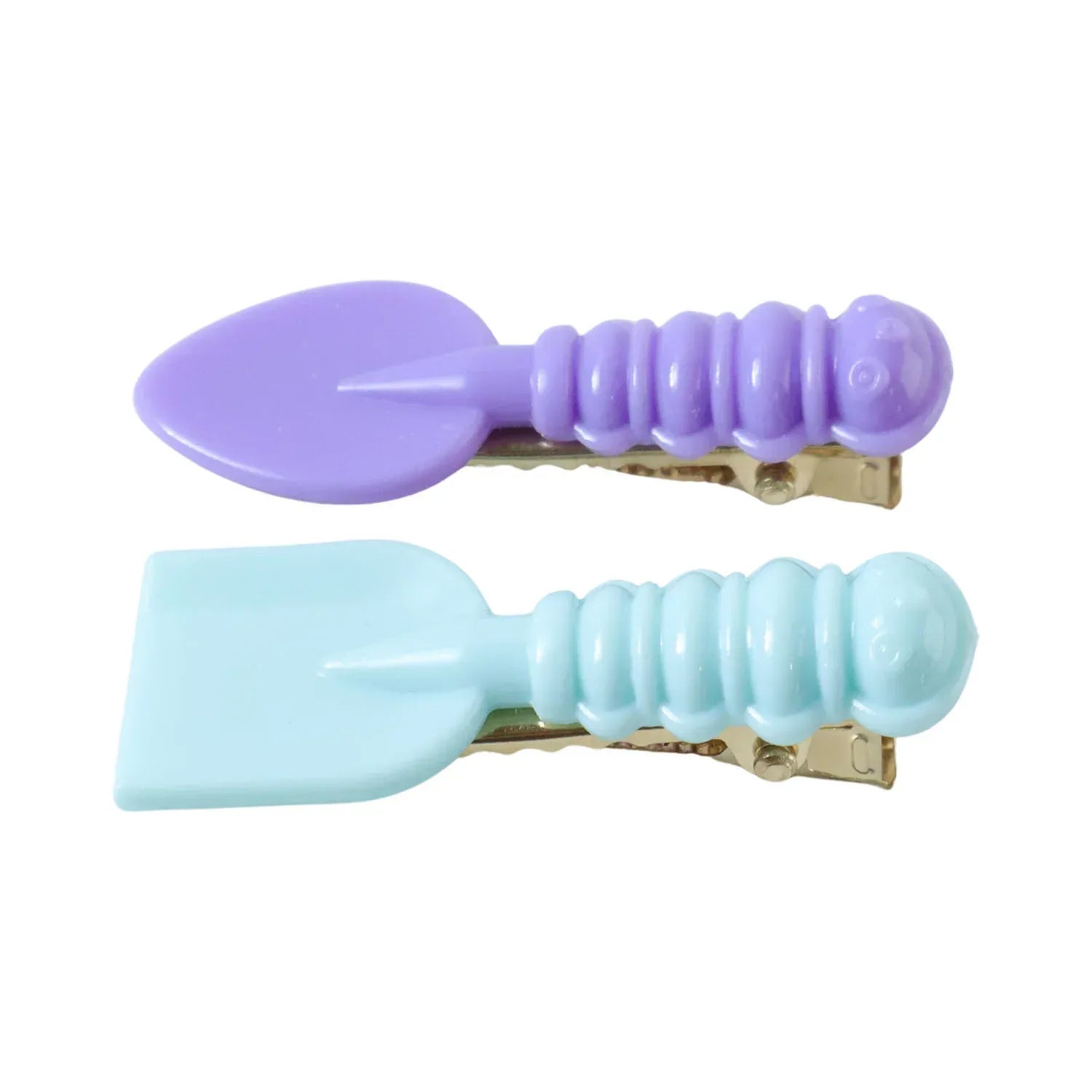 Cute Mini Spade Leaf Shape Hair Clip Set (2 Pc) - Zidbik