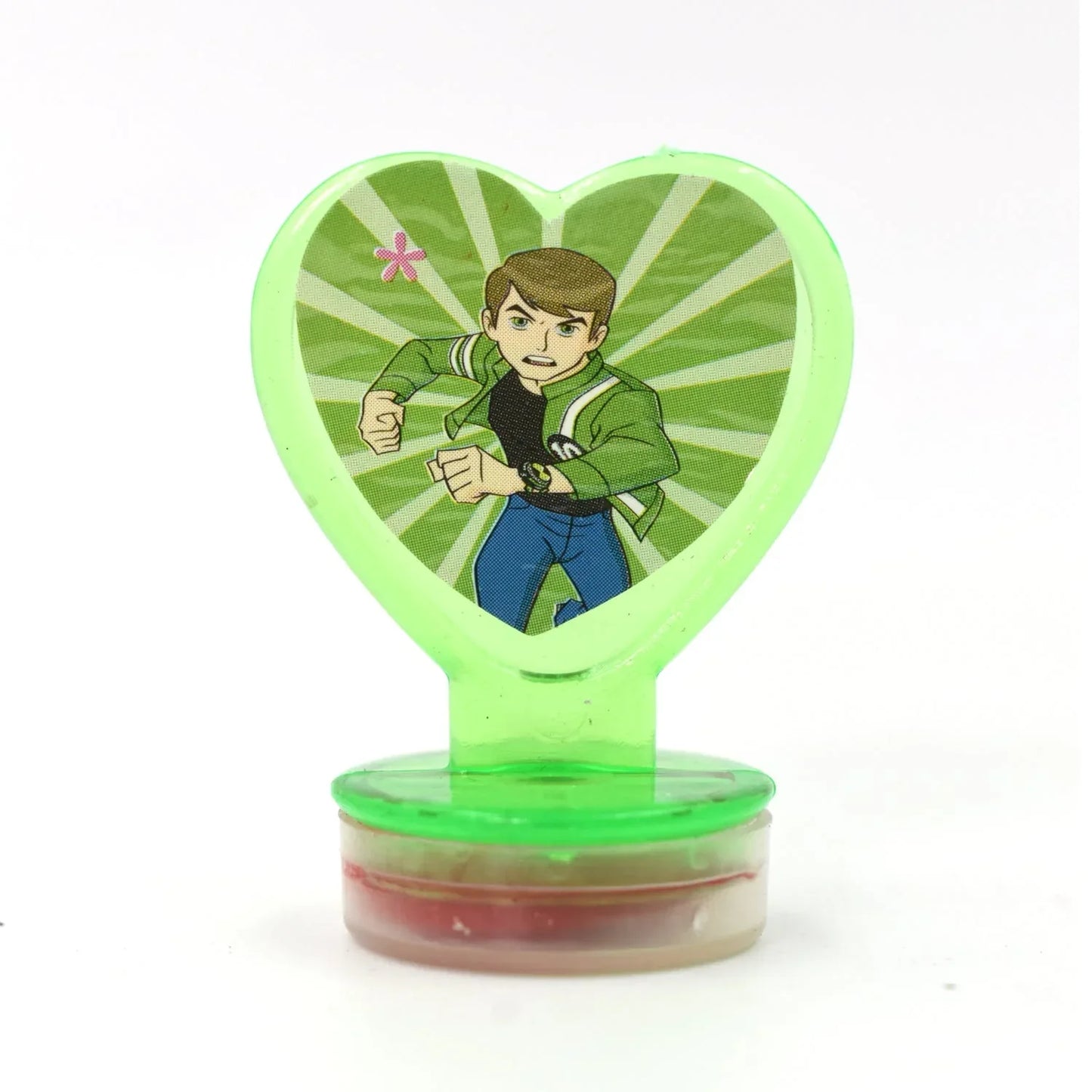 4804 Unique Cartoon Character Heart Shape Stamps 6 Pieces For Kids Motivation And Reward Theme Prefect Gift For Teachers Parents And Students (Multicolor) - Zidbik