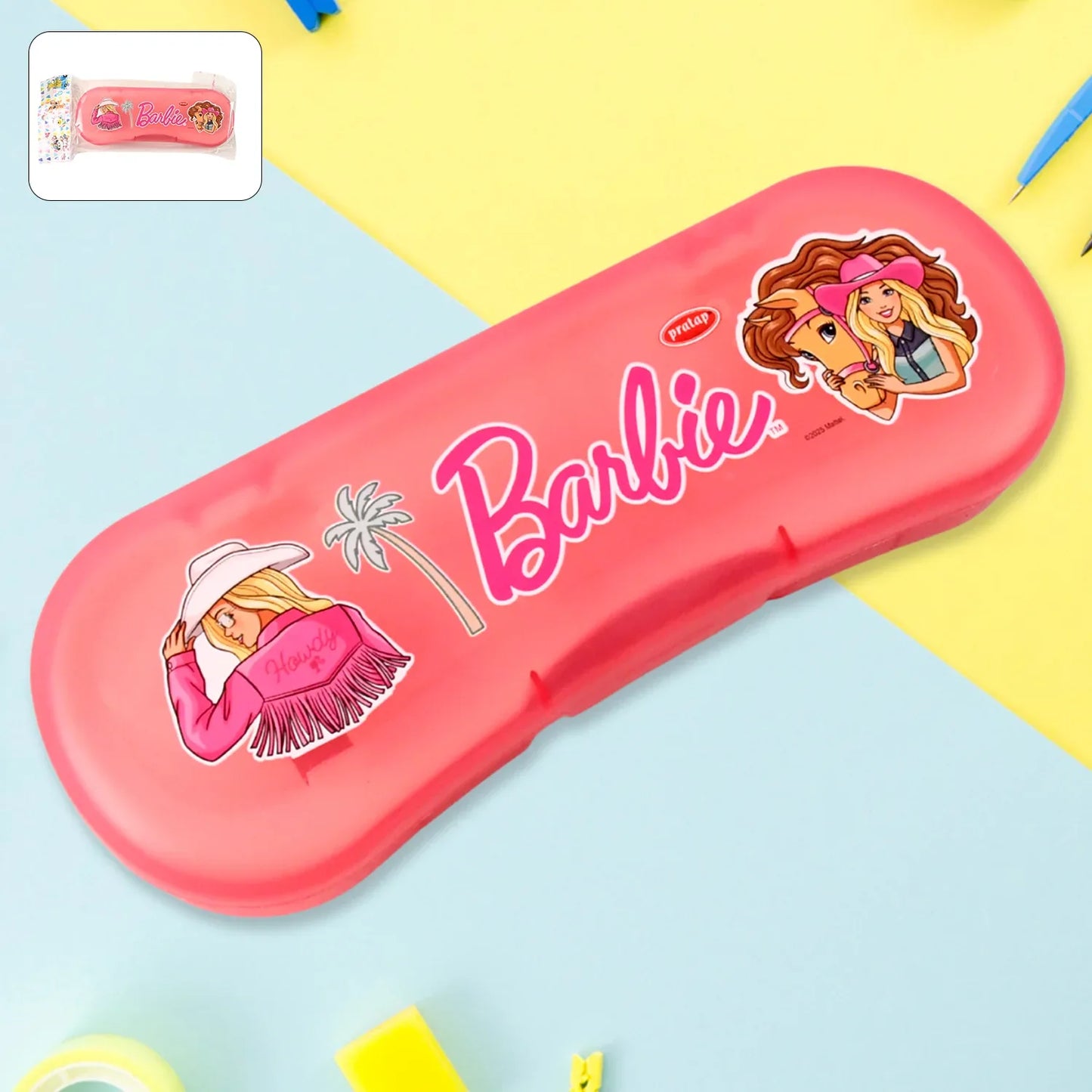 Cute Cartoon Printed Plastic Compass Box For Kids (1 Pc) - Zidbik