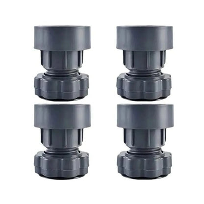 17851 Plastic Washing Machine Vibration Feet Pad Adjustable Highly Non-slip Support Anti Vibration Pads Walk Pads Shock Absorber Noise Cancelling Furniture Lifting Base (4 Pcs Set) - Zidbik