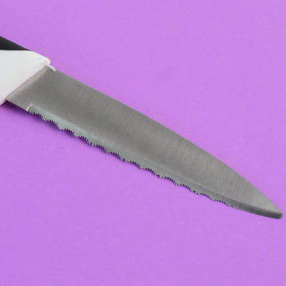 Ritu Stainless Steel Serrated Blade Zebra Kitchen Knife (1 Pc) - Zidbik