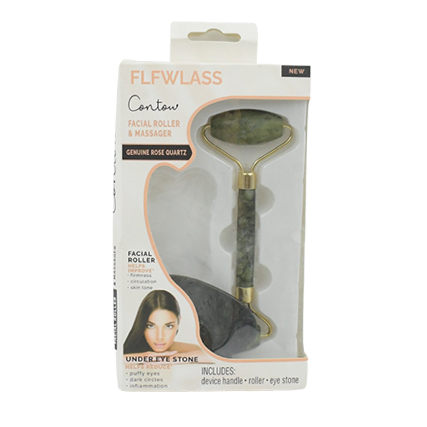 0318 Gua Sha Stone And Anti Aging Jade Roller Massager For Face Massage Natural Face Skincare Massager  Face Roller Massager For Women  Face Shaper Jade Roller And Gua Sha Set For Glowing Skin - Zidbik