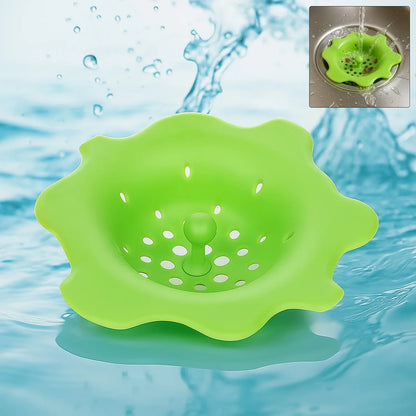 Flexible Silicone Sink Strainer Drain Hair Catcher - Zidbik