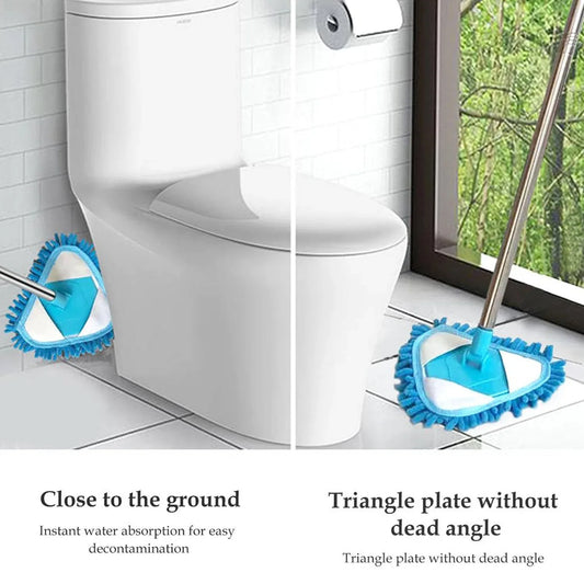 6001 Stainless Steel Road Adjustable Triangle Mop Used For Cleaning Dusty And Wet Floor Surfaces And Tiles. - Zidbik
