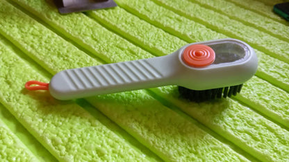 17928 Multifunctional Scrubbing Brush With Liquid Soap Dispenser Cleaning Brush With Liquid Soap Dispenser Shoe Brush For Cleaning Cloth Cleaning Brush With Handleliquid Shoe Brush For Shoe Clothes (1 Pc) - Zidbik