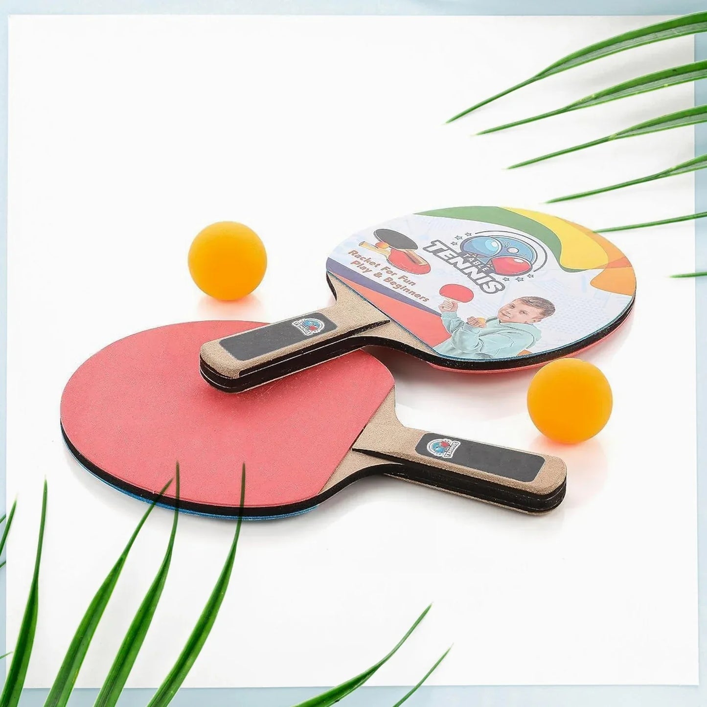 Portable Wiff Waff Rebound Table Tennis Trainer Set (1 Set) - Zidbik