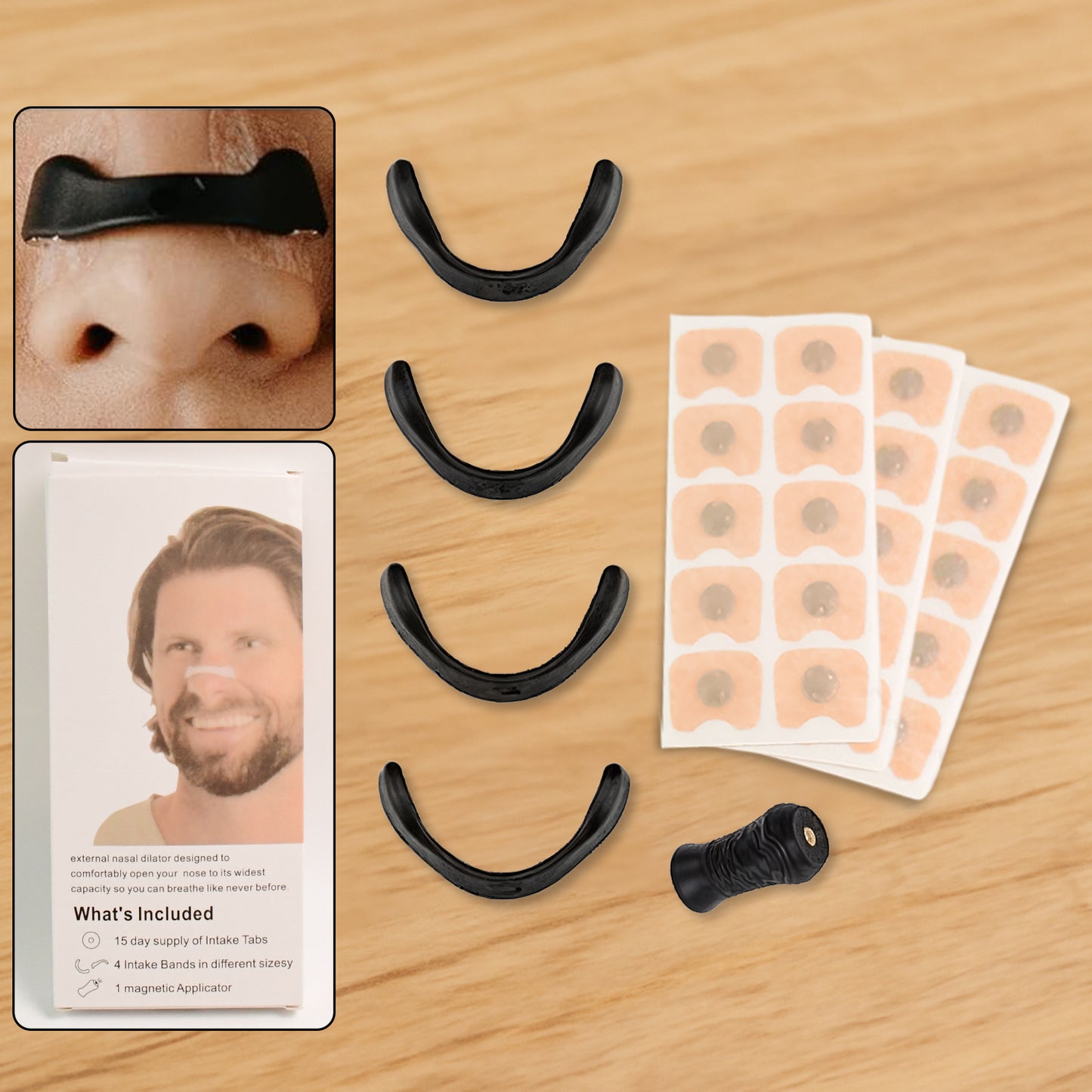 Nasal Strip Starter Kit - Boost Oxygen Intake Reduce Snoring (1 Set) - Zidbik