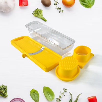 Big Multipurpose Vegetable And Fruit Slicer (Yellow  1 Pc) - Zidbik