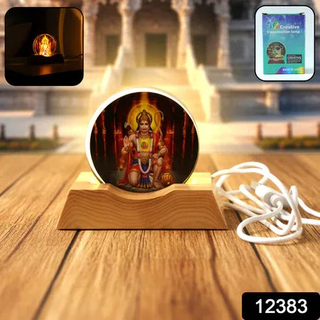 3d Creative Hanuman Ji Acrylic Led Night Lamp (1 Pc) - Zidbik
