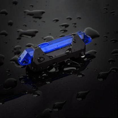 1617 Rechargeable Bicycle Front Waterproof Led Light (Blue) - Zidbik