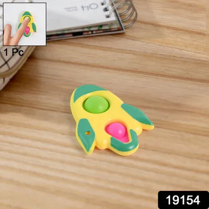 Rocket Shaped Dimple Keychain Toy (1 Pc) - Zidbik