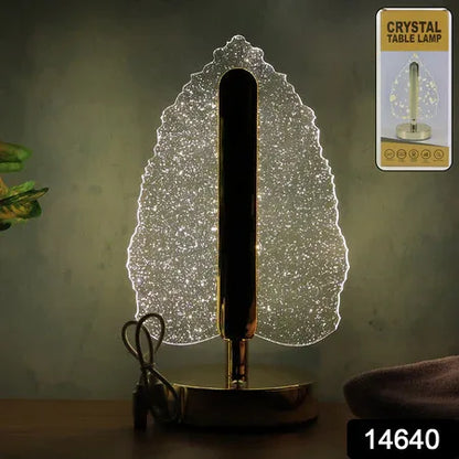 Premium Led Crystal Table Lamp With Usb Power - Zidbik