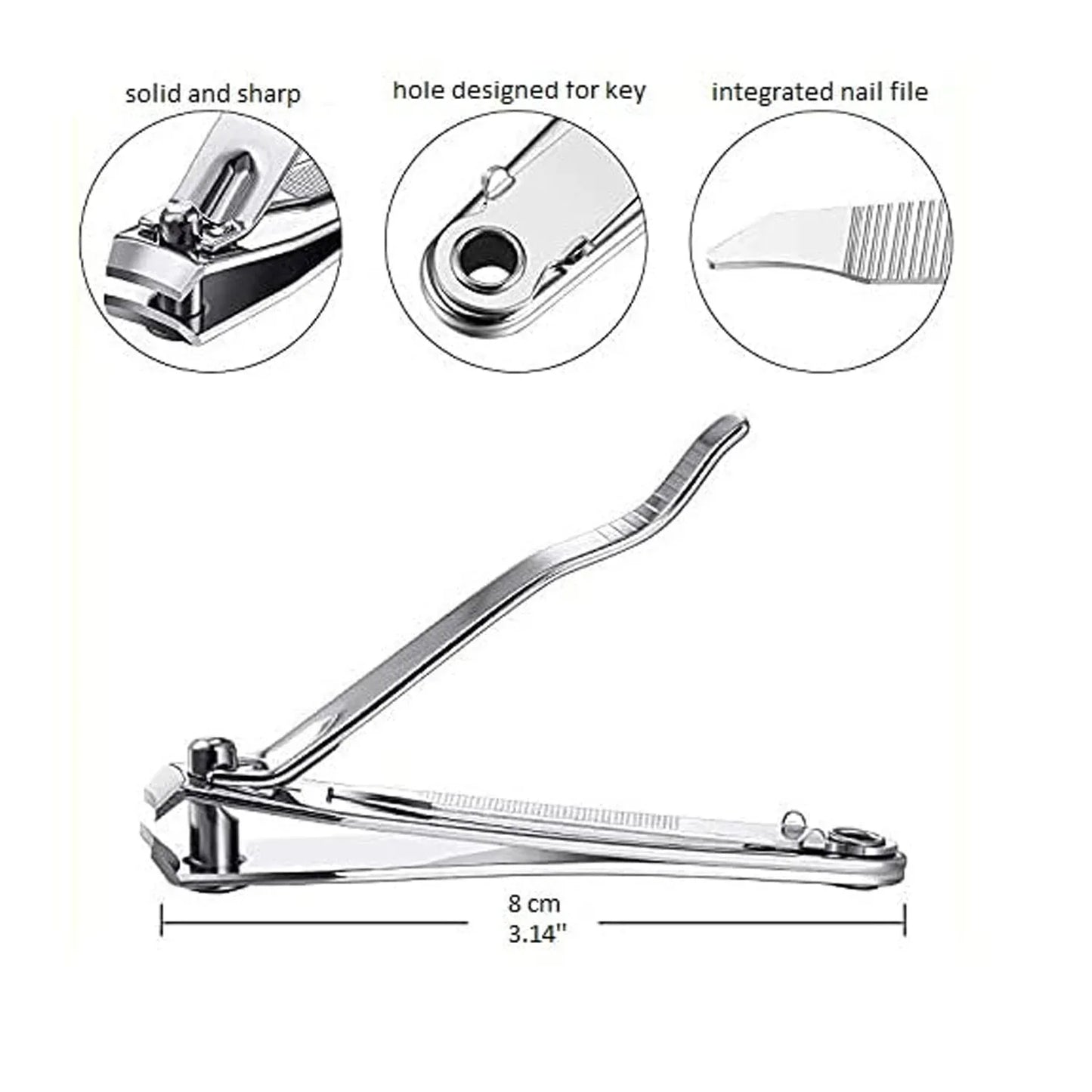 Premium Heavy-duty Stainless Steel Nail Cutter (1 Pc) - Zidbik