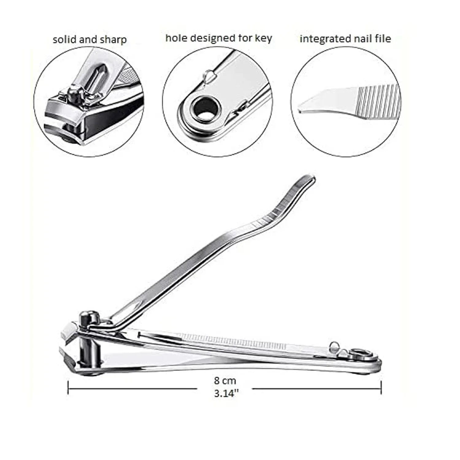 Premium Heavy-duty Stainless Steel Nail Cutter (1 Pc) - Zidbik