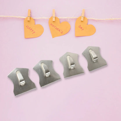 Self- Adhesive Hooks Heavy Duty Wall Hooks Hangers Stainless Steel Waterproof Sticky Hooks For Hanging Robe Coat Towel Kitchen Bathroom And. - Zidbik
