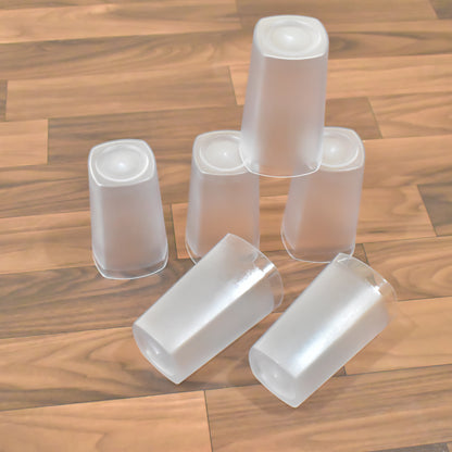 8114 Ganesh Decent Glass 350ml Set Of 6 - Zidbik