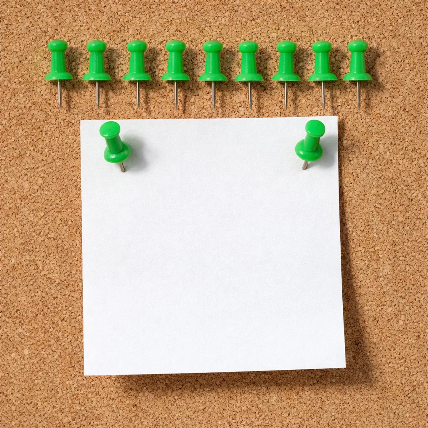 Green Plastic Push Pins Thumb Tacks For Notice Board (10 Pc) - Zidbik
