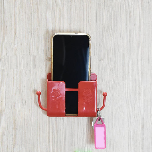 6201a Wall Mounted Storage Boxremote Storage Organizer Case With 2 Side Hanging Hooks. - Zidbik