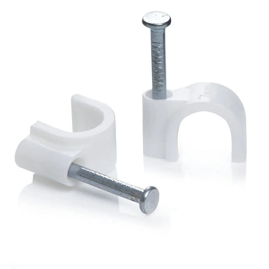 9020 100 Pc 6 Mm Cable Clip Used In All Kinds Of Wires To Make Them Stuck And Holded In Walls Etc. - Zidbik