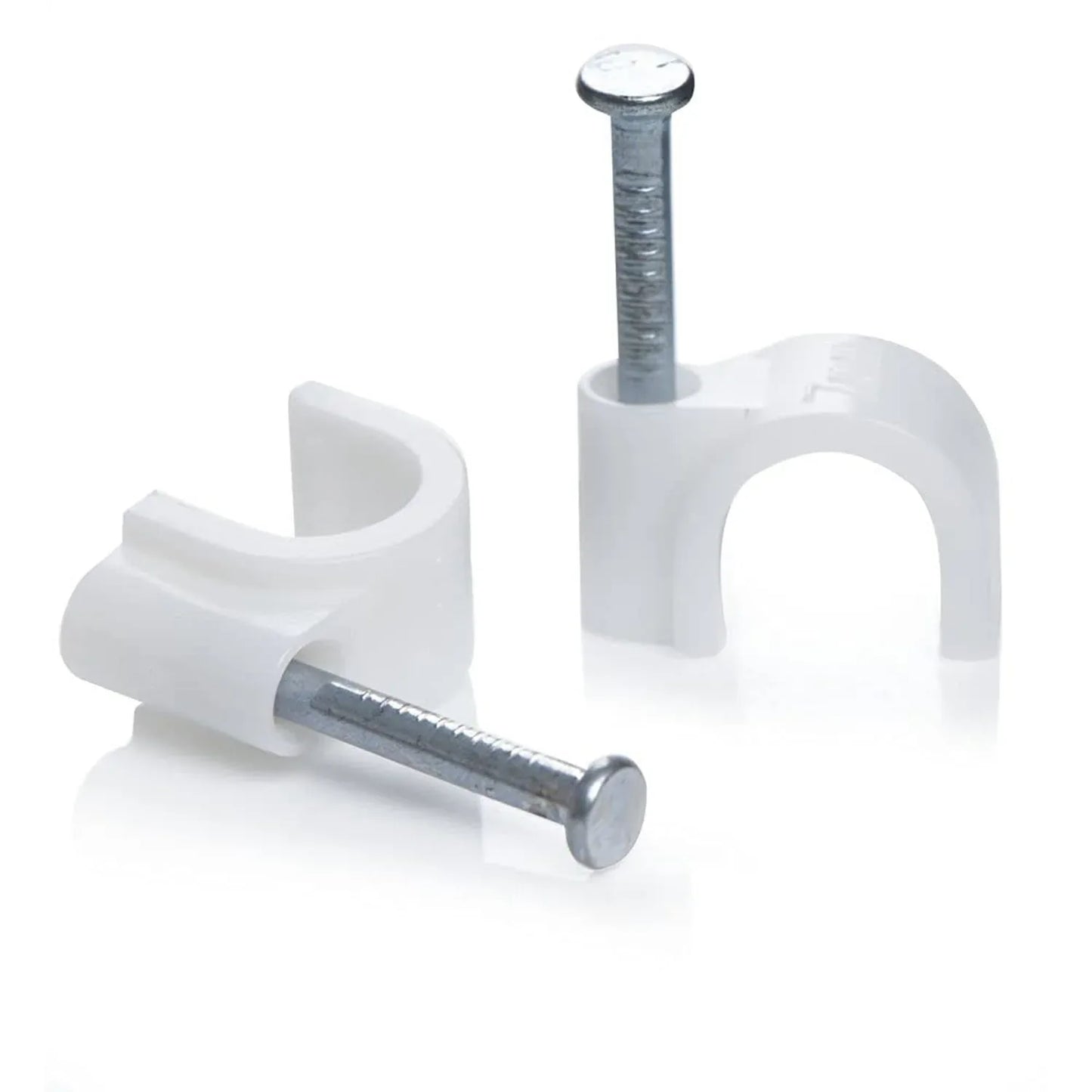9020 100 Pc 6 Mm Cable Clip Used In All Kinds Of Wires To Make Them Stuck And Holded In Walls Etc. - Zidbik