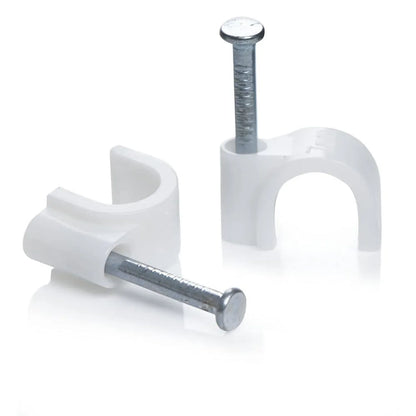 9020 100 Pc 6 Mm Cable Clip Used In All Kinds Of Wires To Make Them Stuck And Holded In Walls Etc. - Zidbik
