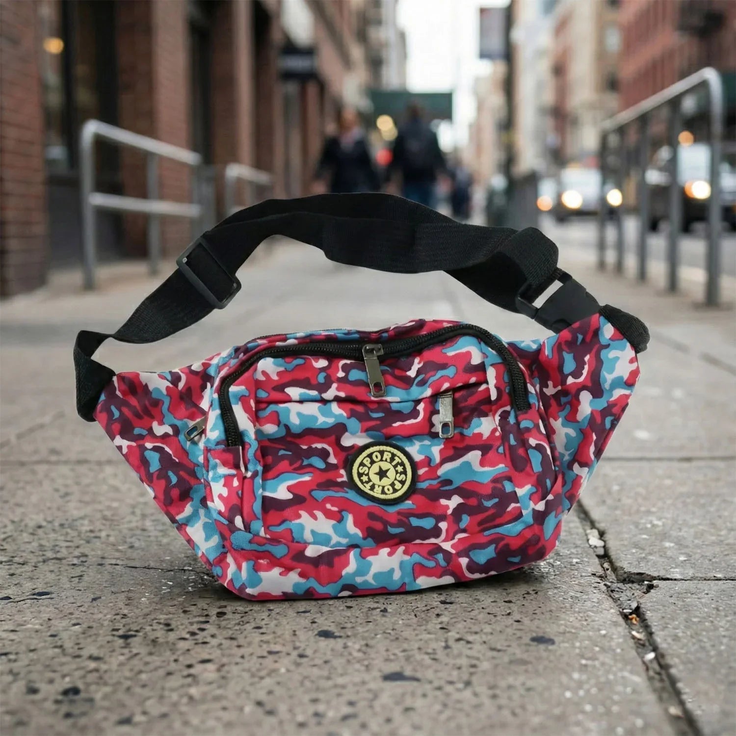 Stylish Multi-purpose Waist Bag Cross-body Sling Pouch (1 Pc) - Zidbik