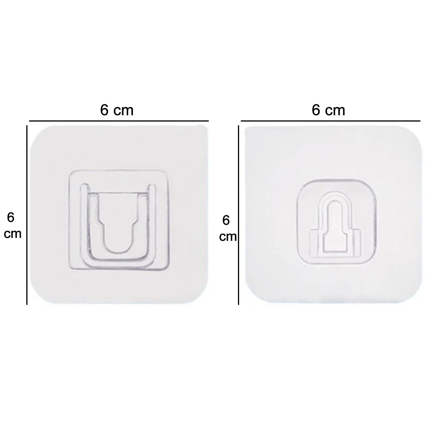 1742 Magic Adhesive Plastic Wall Hooks Heavy Duty Hooks (Pack Of 20) - Zidbik