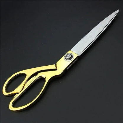 Stainless Steel Tailoring Scissor Sharp Cloth Cutting For Professionals (Golden) - Zidbik
