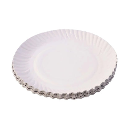 Freshee 7 Inch Round Compostable Paper Plate - 25 Pcs Pack - Zidbik