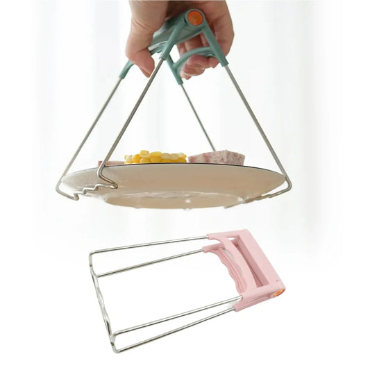5906 Kitchen Tongs Bowls Clip Wearresistant Bowls Plates Clip Lifter For Restaurants For Kitchen (1 Pc) - Zidbik