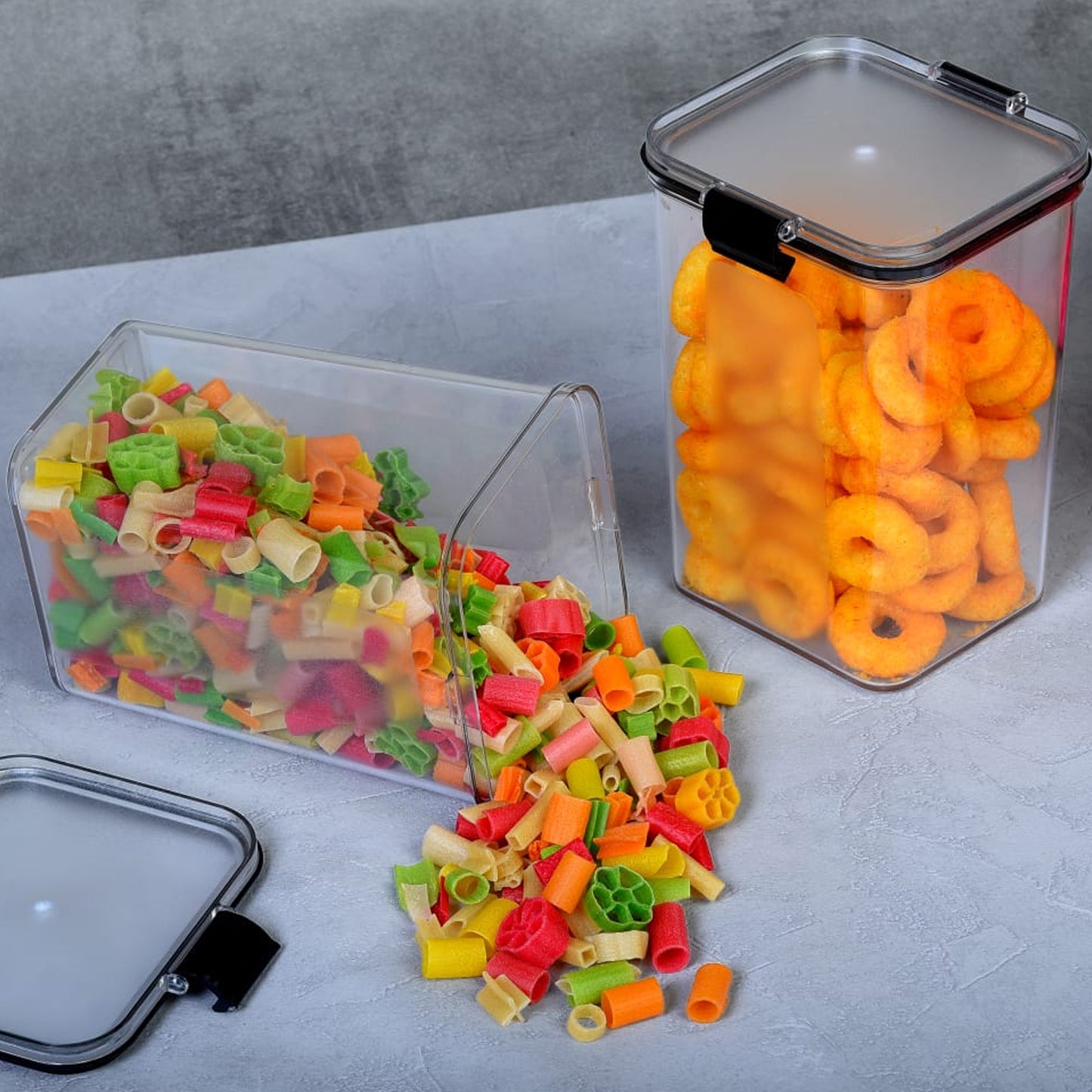 1200 Ml Airtight Lock  Lock Food Storage Container Set  2 Piece - Zidbik