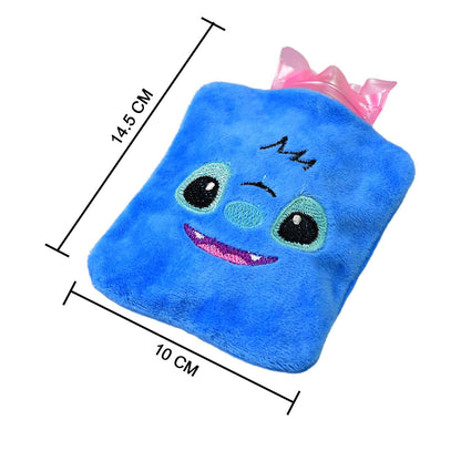 6512 Blue Stitch Hot Water Bag With Cover for Pain Relief, Warmth for Neck, Shoulders, Hands, Feet, and Menstrual Cramps